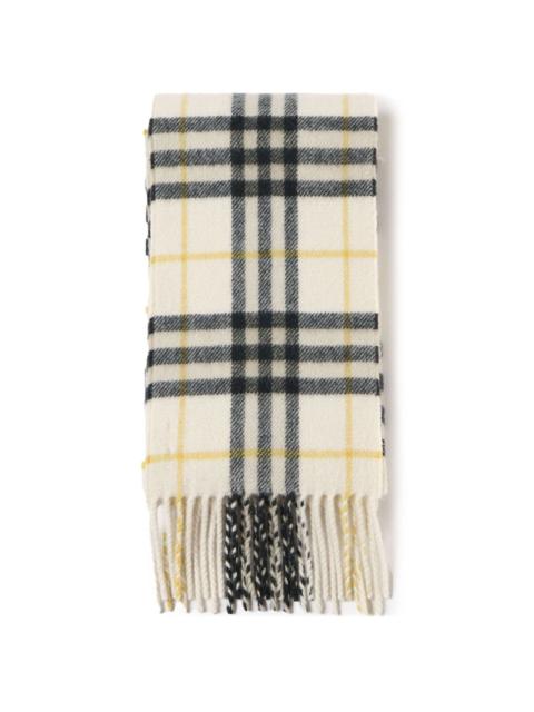 checked cashmere scarf