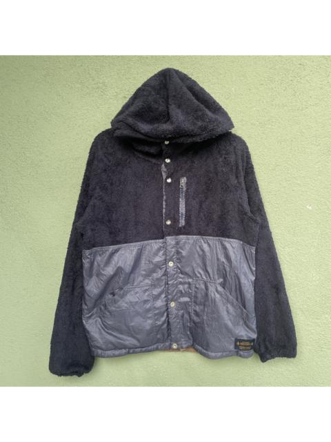 Other Designers Designer - Vintage NORTH MARINE EDITORS Button Hooded Fleece Jacket