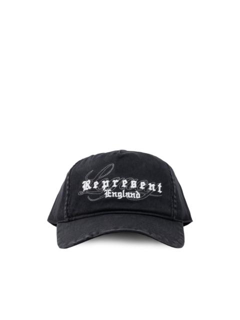 REPRESENT embroidered script cap hat