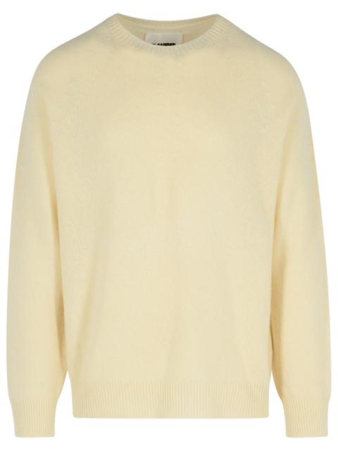Jil Sander Jil Sander Virgin Wool Blend Sweater Ivory Men