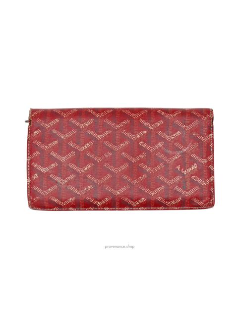 Goyard Richelieu Long Wallet - Red Goyardine