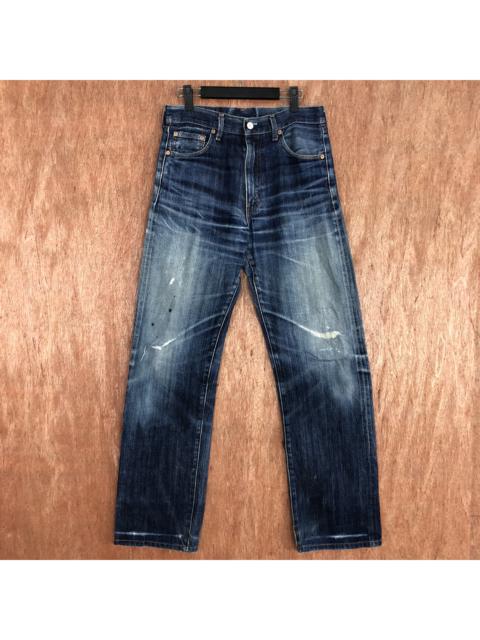 Levi's Levis 502 Big E Distressed Selvedge Denim Pants Talon Zip