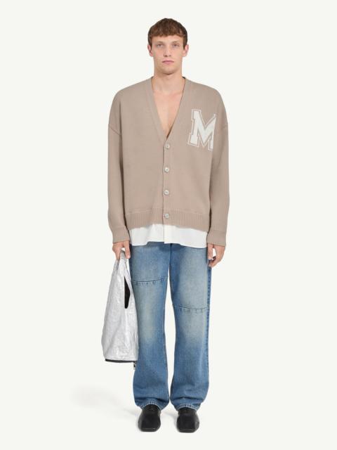 MM6 Maison Margiela Two-in-one knit cardigan