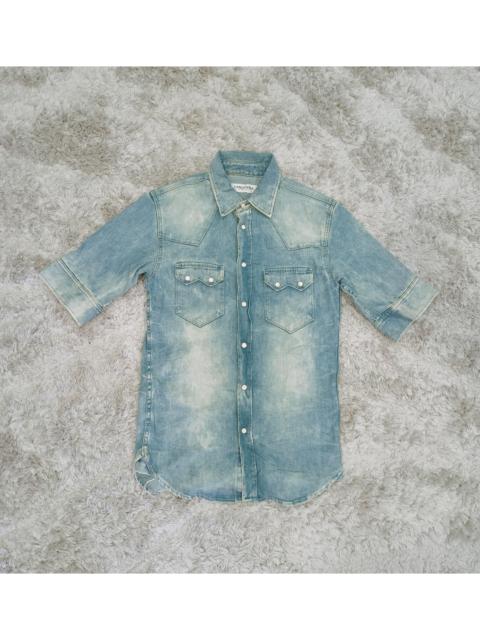 Other Designers Vintage Vanquish Short Sleeve Denim Jacket