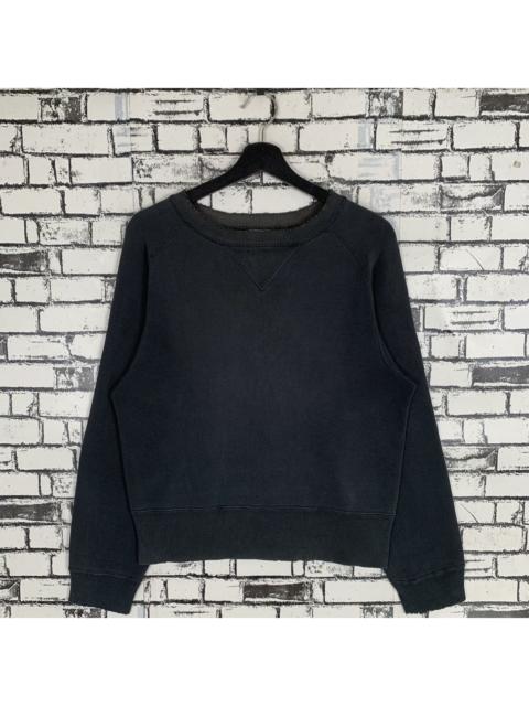SUGAR CANE Vintage Cheswick Plain Sweatshirt Double V Neck Sweatshirt