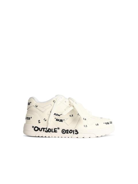 Off-White Off-White 'Out Of Office' White Leather Sneakers Men