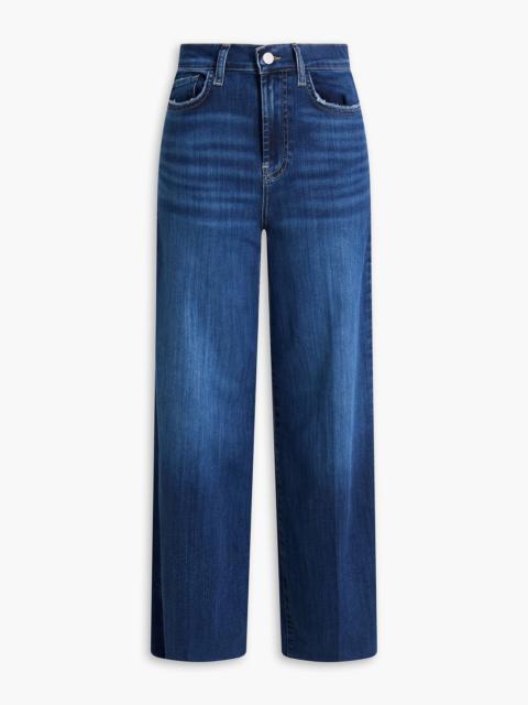 FRAME Le Slim Palazzo high-rise wide-leg jeans