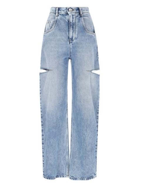 Maison Margiela JEANS WITH CUT-OUT DETAILS