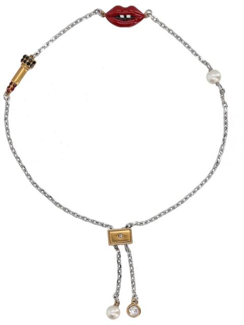 Marc Jacobs BRASS LIPS SLIDER BRACELET