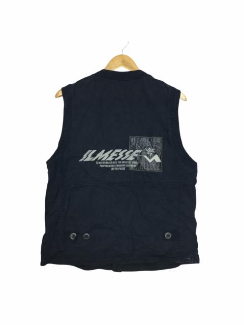 Other Designers Vintage - Vtg IL MESSE Pure Indigo Vest Jacket Denim Made in Japan