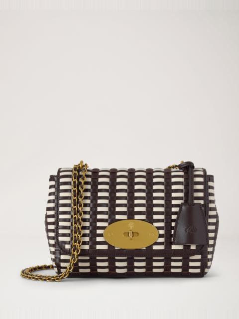Mulberry Lily
Ebony & Eggshell Woven Leather