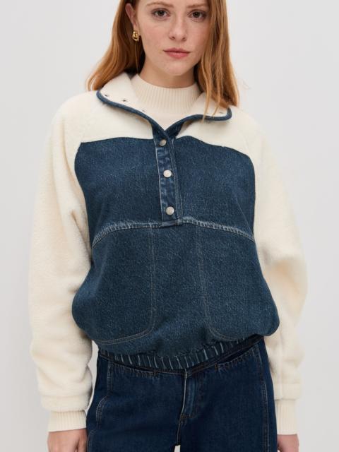 rag & bone Miramar Fleece Sherpa Popover