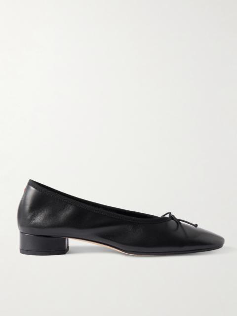 Aeyde Onda Bow-detailed Leather Pumps