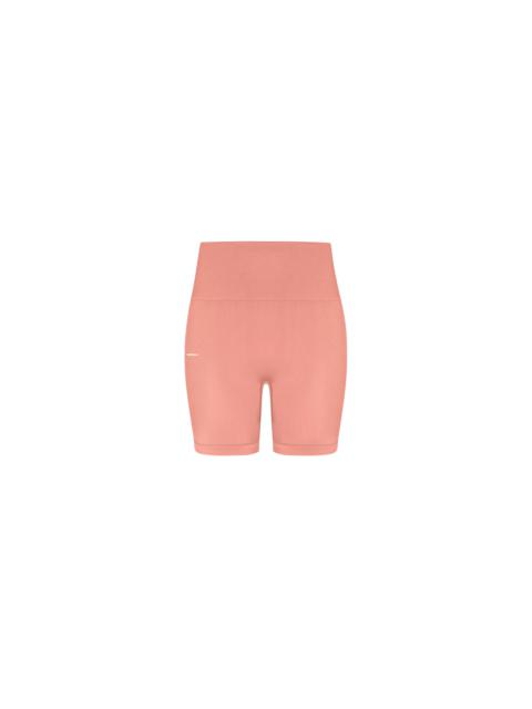 PANGAIA Womens Plant-Stretch Compressive Shorts - Dewy Rose
