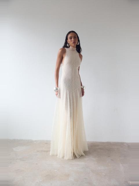 De La Vali FOEHN MAXI DRESS IN CREAM LACE