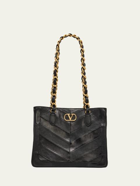 Valentino Laseine Small Nappa Leather Shopping Bag