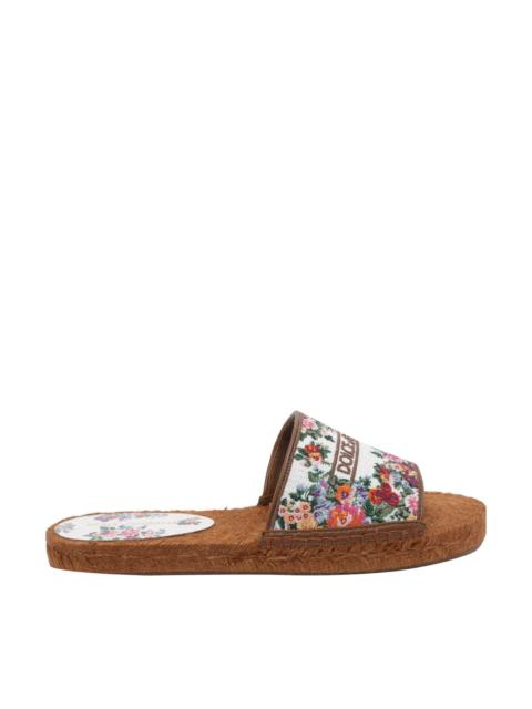 Dolce & Gabbana Dolce&Gabbana Women Floreal Logo Sandals