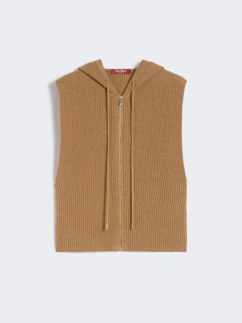 Max Mara MESCAL Wool and cashmere hooded gilet