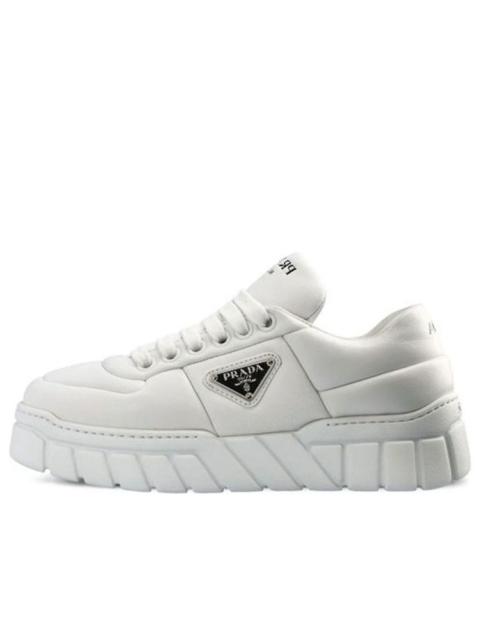 (WMNS) PRADA Padded Nappa Leather Sneakers 'White' 1E136N_2DL8_F0009
