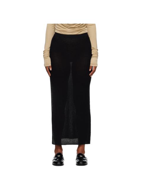 SIR. Black Emmeline Midi Skirt