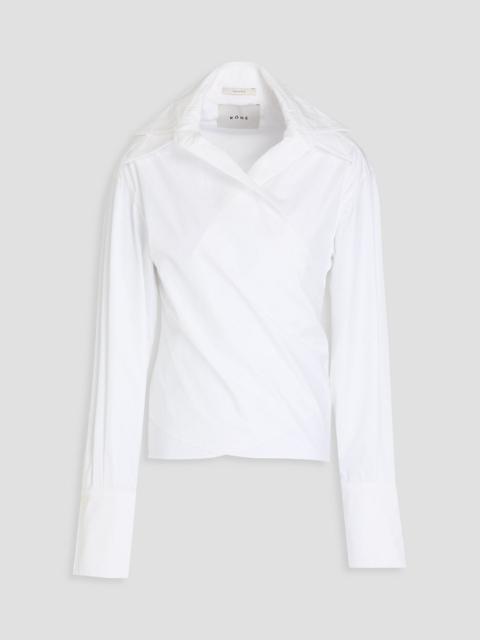 RÓHE Cotton-poplin wrap blouse