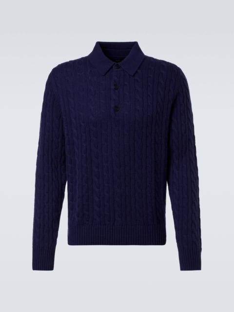 arch4 Cable-knit cashmere polo sweater