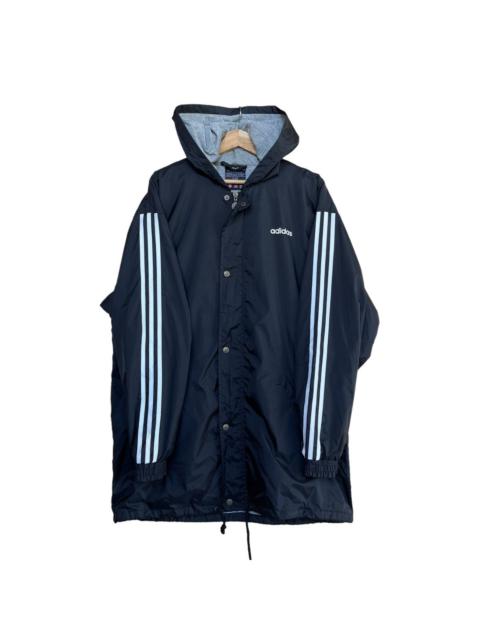 Adidas coach long coat small logo jacket