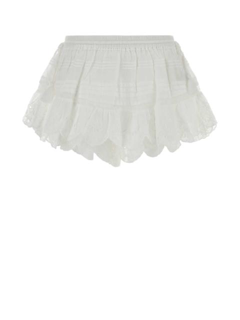 Isabel Marant Étoile Isabel Marant Etoile Women White Cotton Puria Shorts