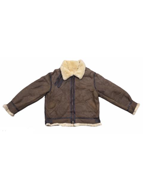 Other Designers Japanese Brand - VINTAGE B3 JACKET SHERLING MILITARY STYLE