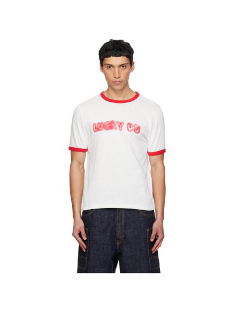 KENZO White Kenzo Paris 'KENZO Words' Slim T-shirt