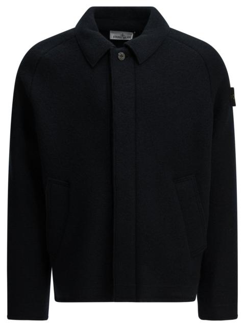 Stone Island Stone Island Wool Cardigan Blue Men