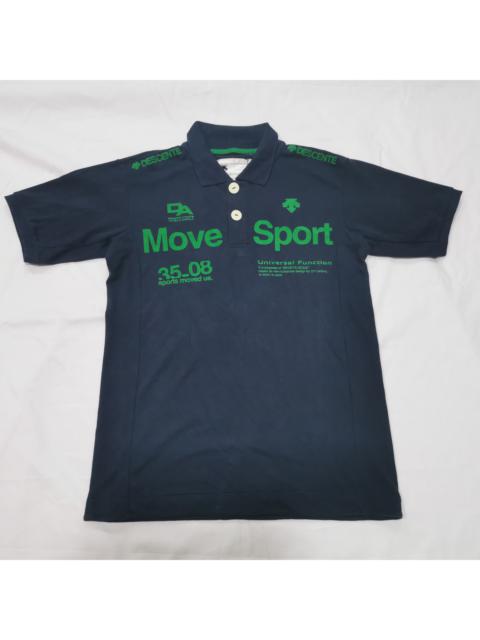 Other Designers Vintage - DESCENTE Athletic Authentic Move Sport Originals Polo Shirt