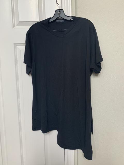 Yohji Yamamoto Cotton rayon tee assumetric
