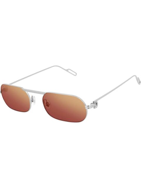 Cartier Cartier C de Cartier Red Rectangular Men's Sunglasses CT0112S 006 55