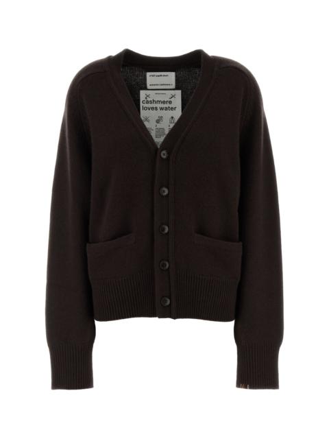 extreme cashmere Brown cashmere cardigan