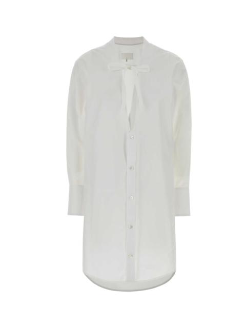 Maison Margiela Maison Margiela Women White Poplin Shirt Dress
