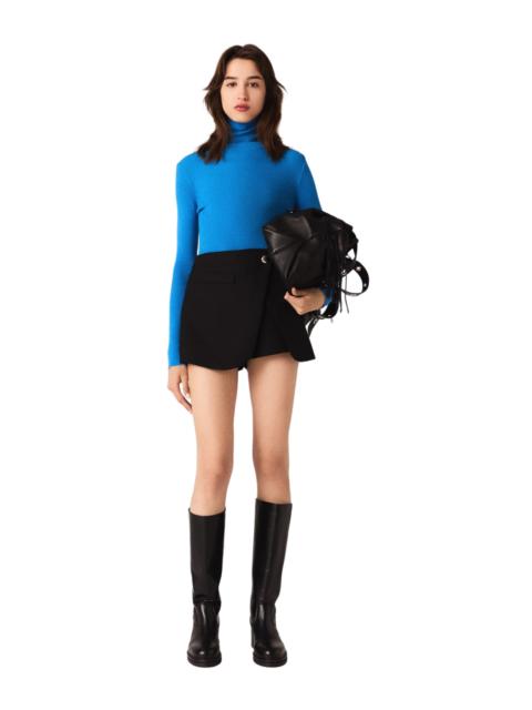 maje maje Layered-effect suit shorts in Black at Nordstrom