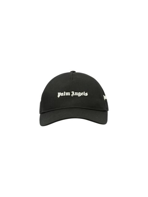 Palm Angels Logo Cap in Black/White