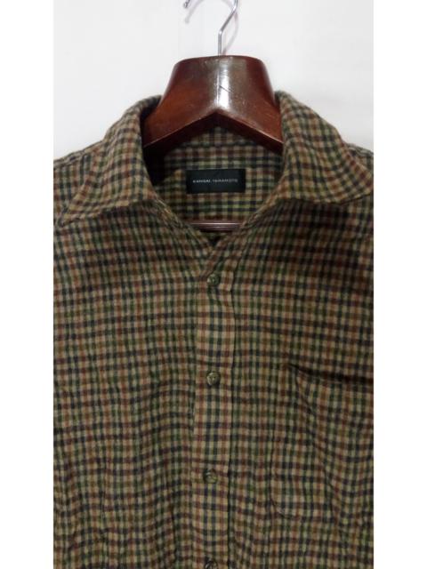 Other Designers Japanese Brand - Kansai Yamamoto checked tartan long sleeve shirt size M