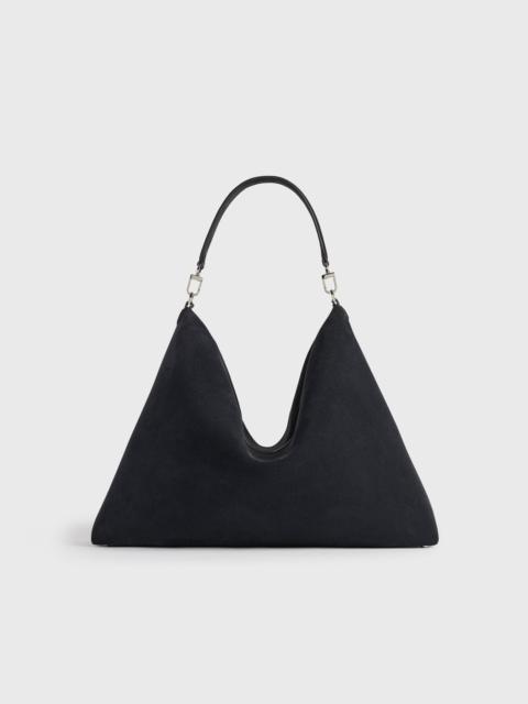 TOTEME Bevel suede bag navy