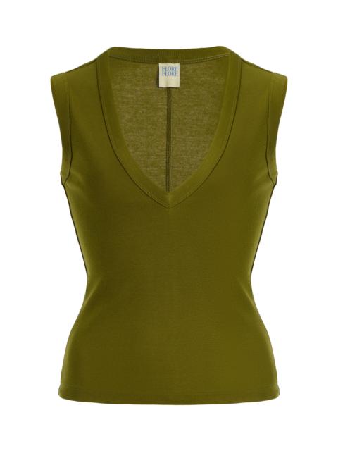 FLORE FLORE Dewi Cotton Tank Top green