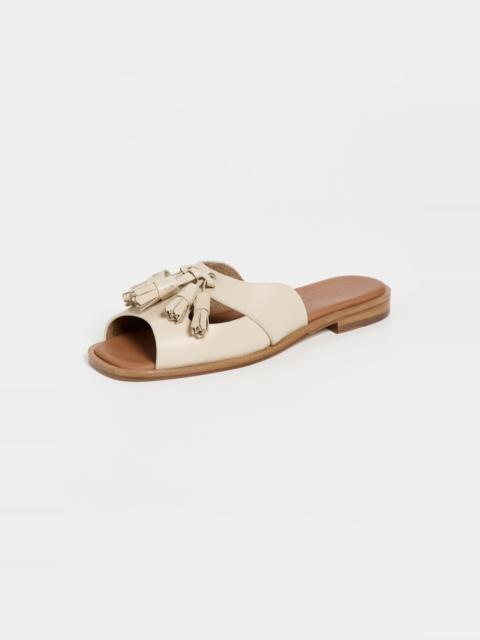 【HEREU】BOQUERIA SLIDE Open-Toe Tasseled Slide BOQUERIA SLIDE - Open-Toe Tasseled Slide – Hereu Studio