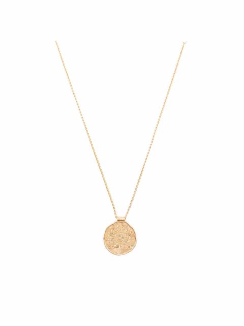 Zodiac medal necklace