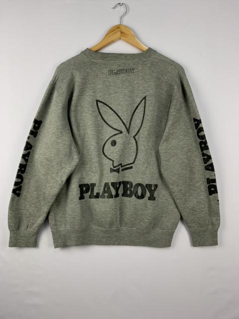 Other Designers Vintage - Playboy Big Logo Sweatshirt Grey Large
