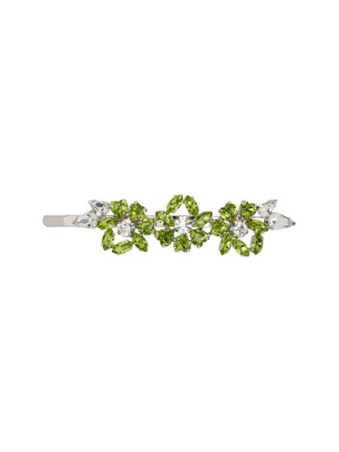 Simone Rocha Green Heartbloom Hair Clip