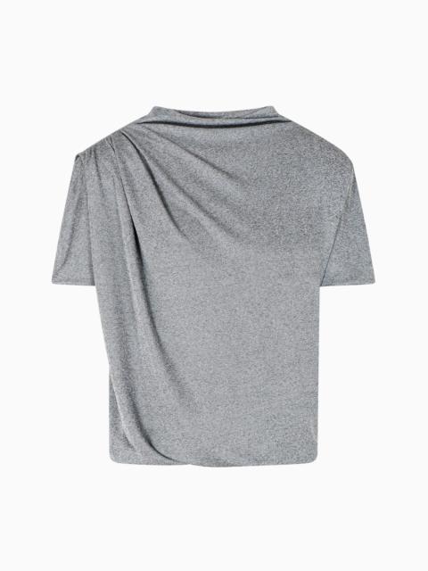 GIORGIO ARMANI CHINÉ-EFFECT JERSEY JUMPER