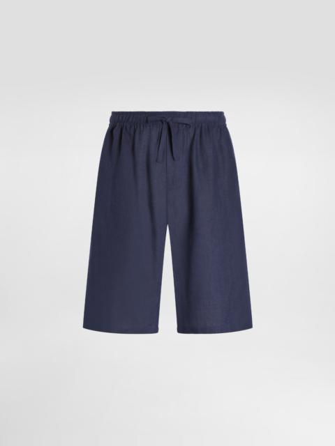 【送料&関税込】Marni Black Viscose Blend Shorts Marni BLACK SILK SHORTS WITH BUNCH OF HEARTS PRINT | REVERSIBLE