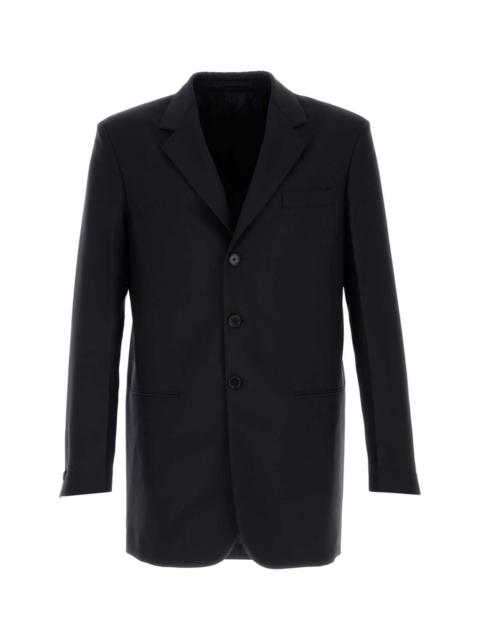 Jil Sander Jil Sander Men Midnight Blue Wool Blend Blazer