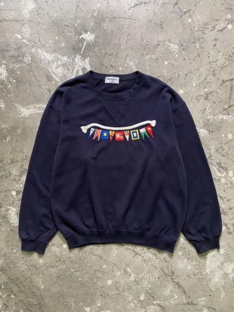 Burberry Vintage Burberrys Embroidery Rainbow Flag Pullover