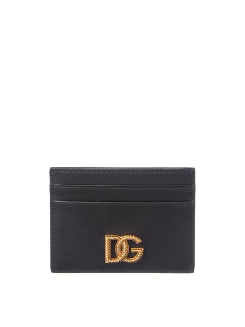 Dolce & Gabbana Dolce & Gabbana DG Logo Leather Card Holder